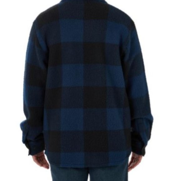 Wrangler Buffalo Check Fleece Shirt Jacket Size XL - Picture 2 of 7